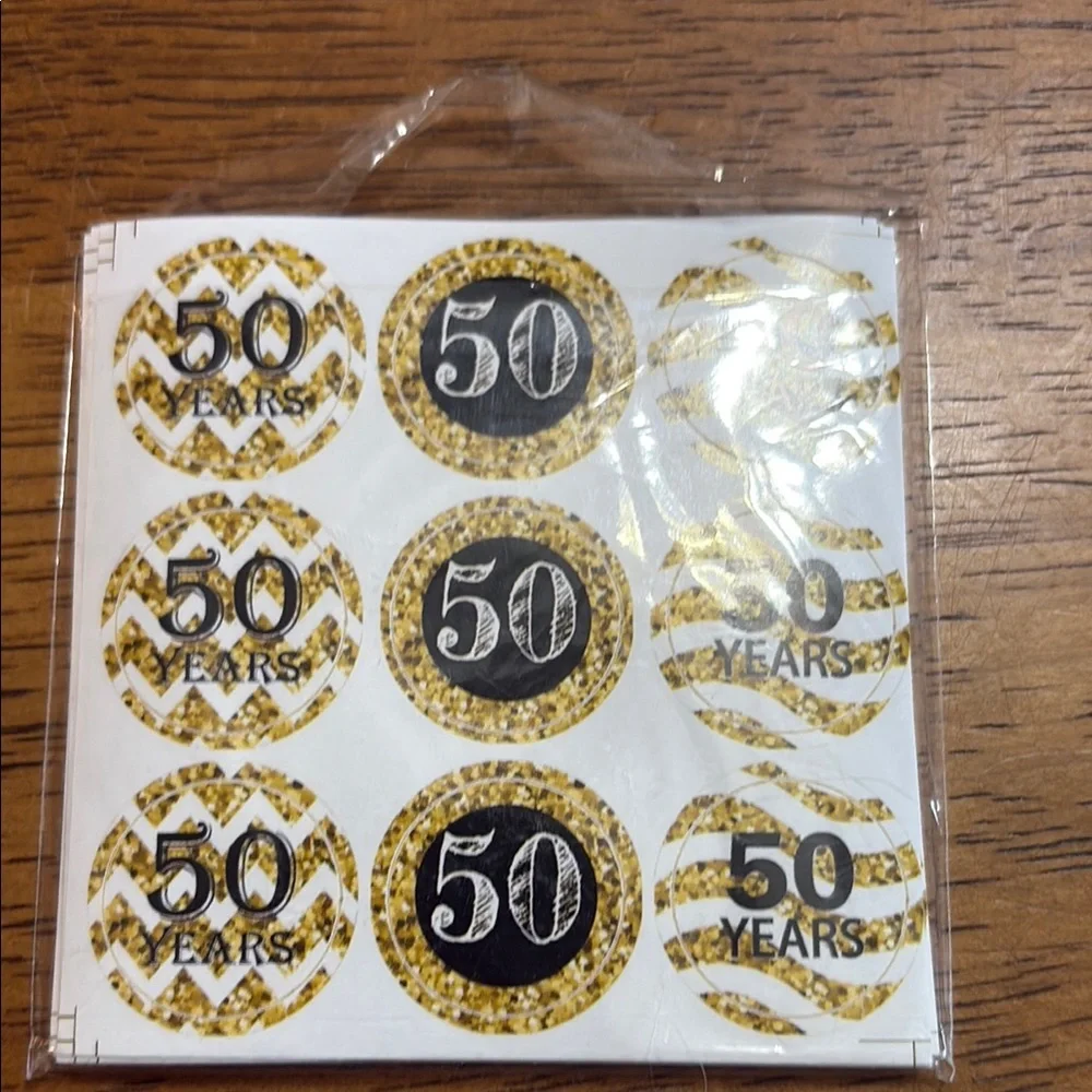 Golden Anniversary Party Supplies Set